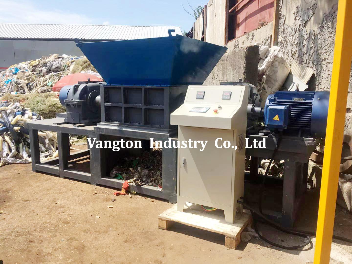 waste shredder machine